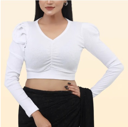 CropTop Blouse - Half body full sleeve