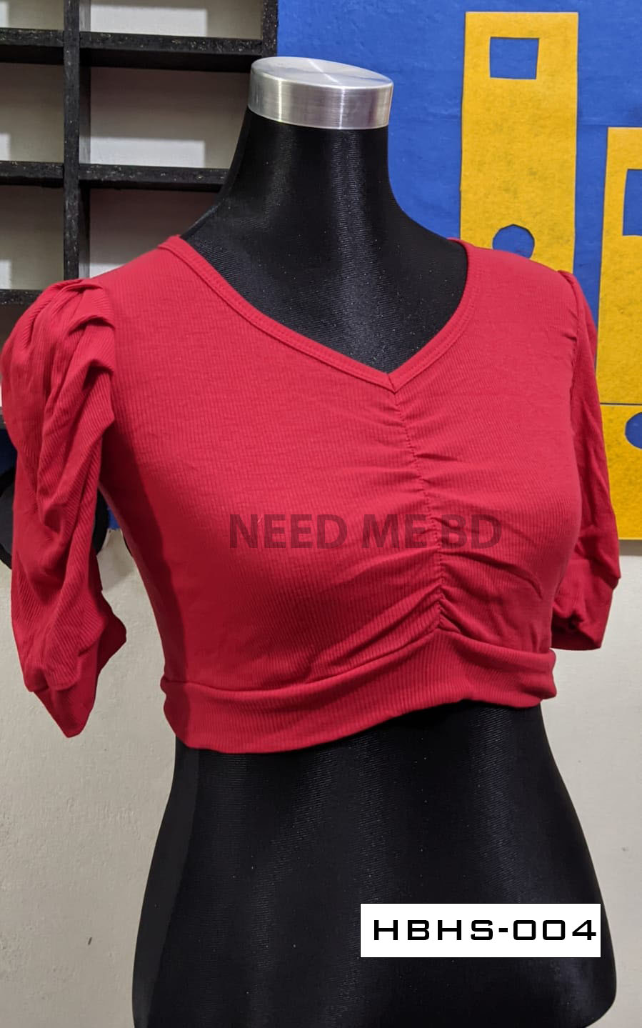 CropTop Blouse - Half body half sleeve