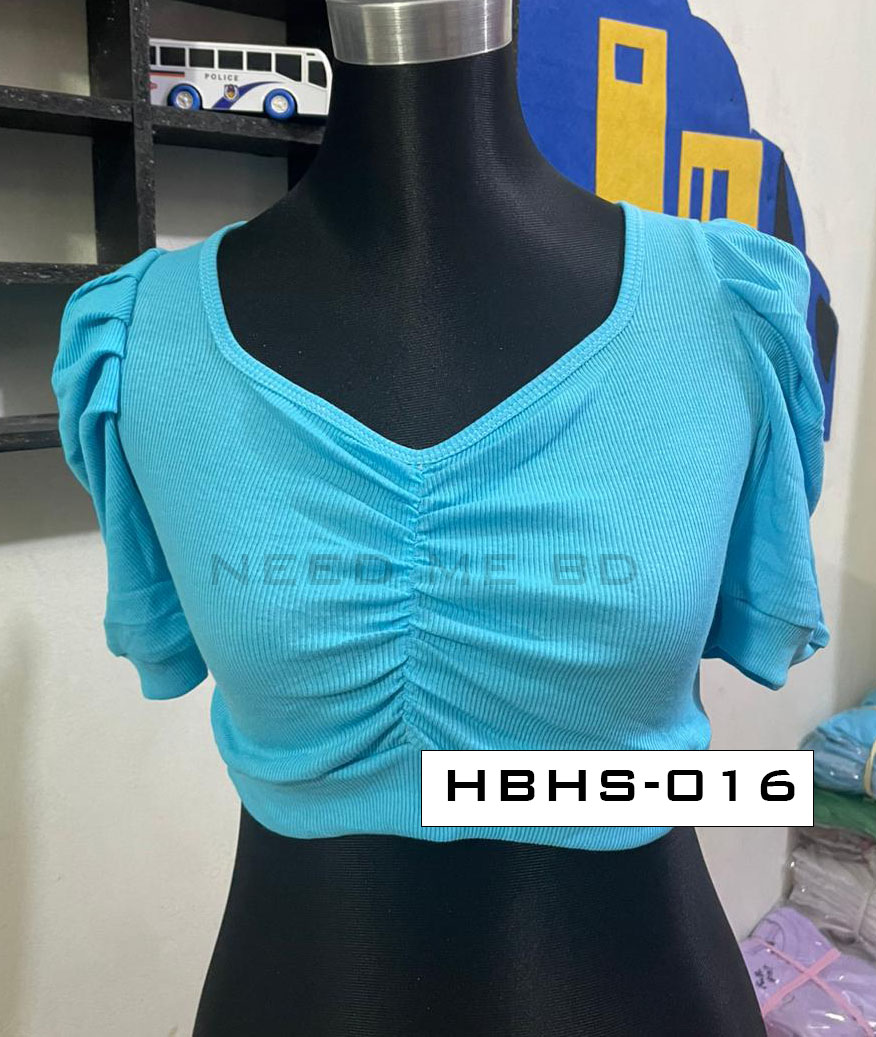 CropTop Blouse - Half body half sleeve