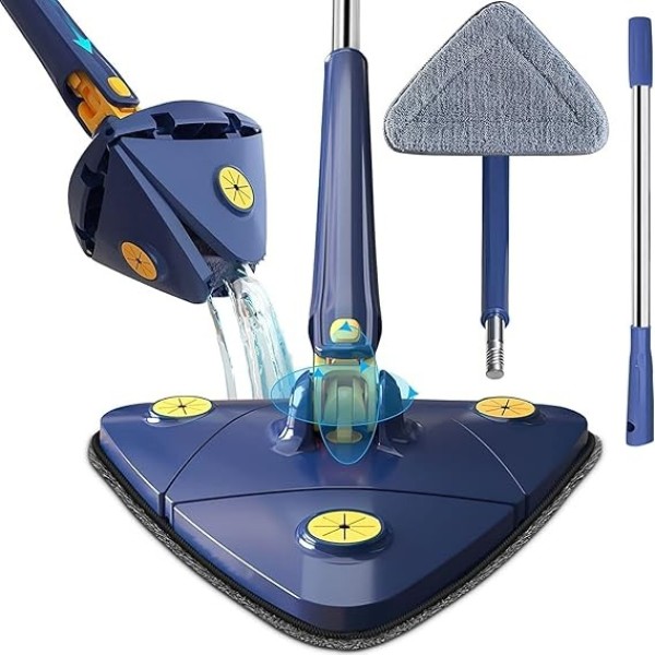 360° Rotable Adjustable Multifunctional Cleaning Triangle Mop